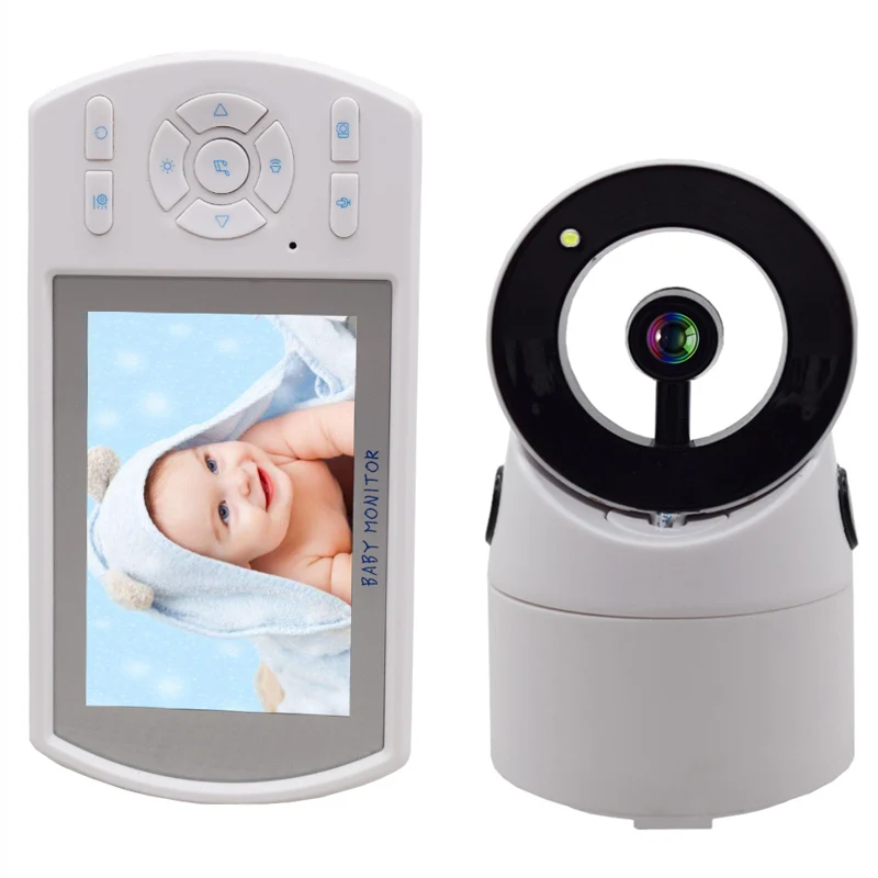 3.5 LCD Color Baby Monitor Video Nanny Security Camera Two Way Talk Temperature Monitoring (1)