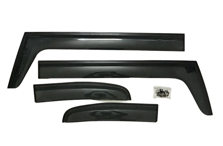For Toyota FJ Cruiser 2007- Plastic Exterior Visor Vent Shades Window Sun Rain Guard Deflector 4pcs