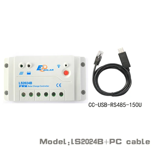 20A 12V 24V LS2024B Landstar программируемый контроллер солнечного заряда EPSOLAR MT50 WI-FI Bluetooth связь ПК WY - Цвет: Add PC Cable