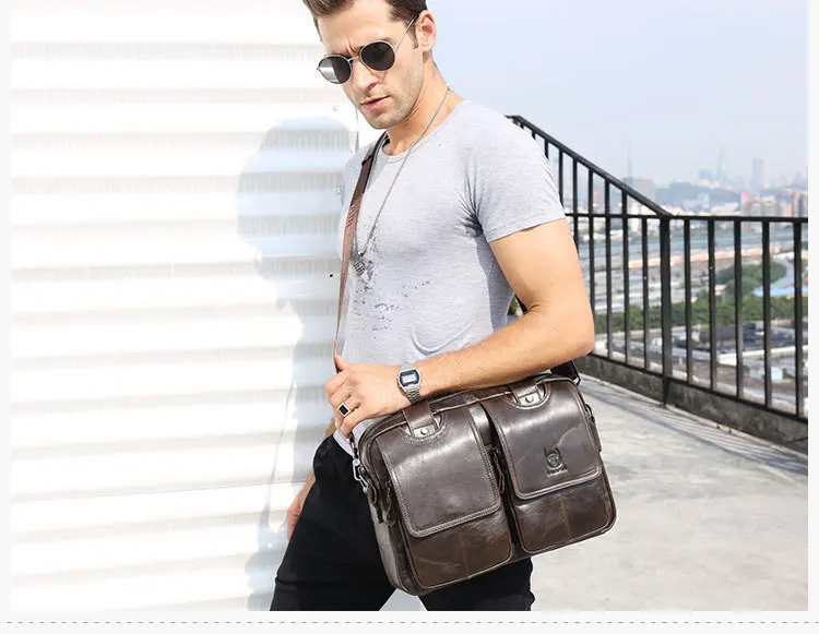 Высококачественная брендовая сумка для ноутбука из натуральной кожи, мужской портфель из воловьей кожи, роскошные сумки для Macbook Air Mi, ноутбук