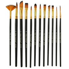 12 шт./компл. многофункциональная детская Студенческая акриловая Акварельная кисть нейлоновая вата краски принадлежности художественные Кисти