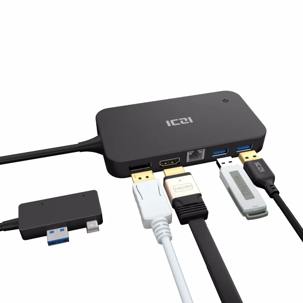 Surface Dock Hub with HD DP Ethernet Lan port USB 2.0/3.0 Port Docking Station for Microsoft Surface Pro  5 6