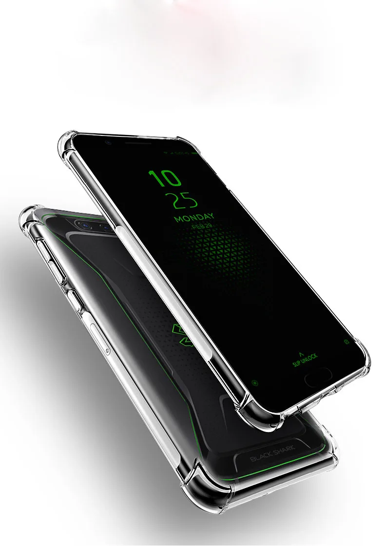 Durable Shockproof Armor TPU Case for Gaming Phones - Black