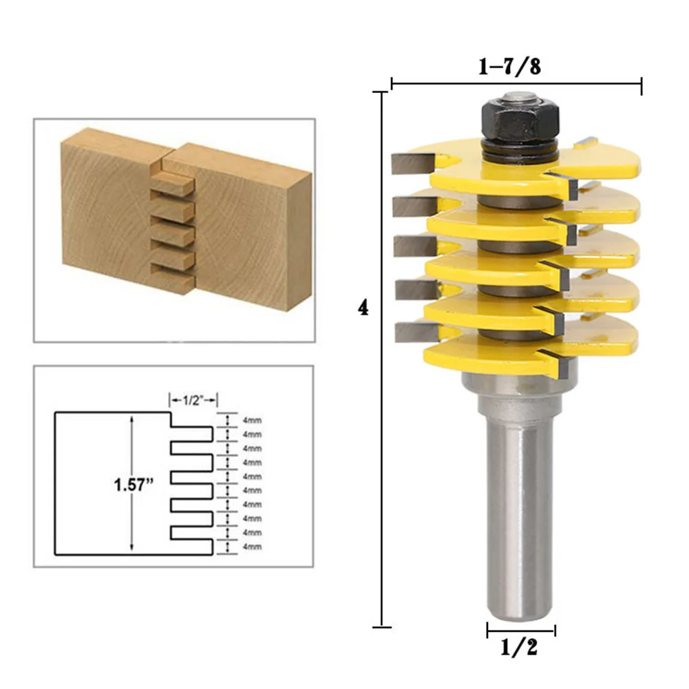 1/" хвостовик регулируемая коробка и палец шарнир маршрутизатор бит резчик по дереву инструменты диаметр хвостовика 8 мм