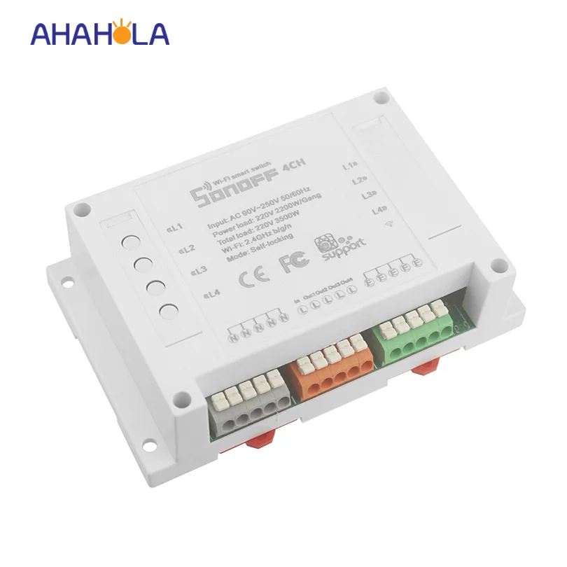 Interruptor De Luz De Control Remoto Sonoff 4ch Wifi Ewelink