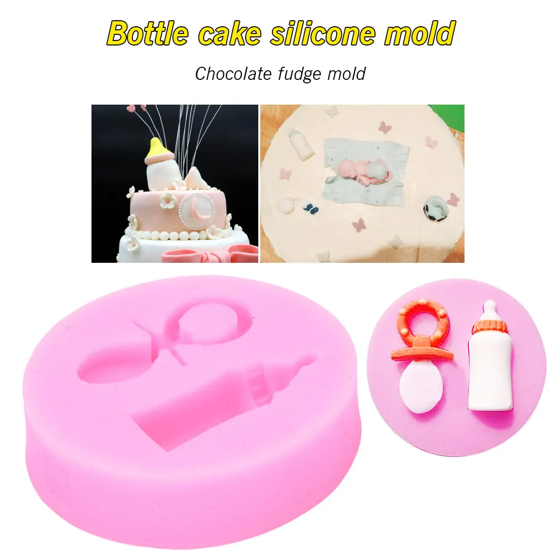 

Baby Nipple Dummy Mould Silicone Mold Gumpaste Chocolate Candy Fondant Clay cake decorating tools