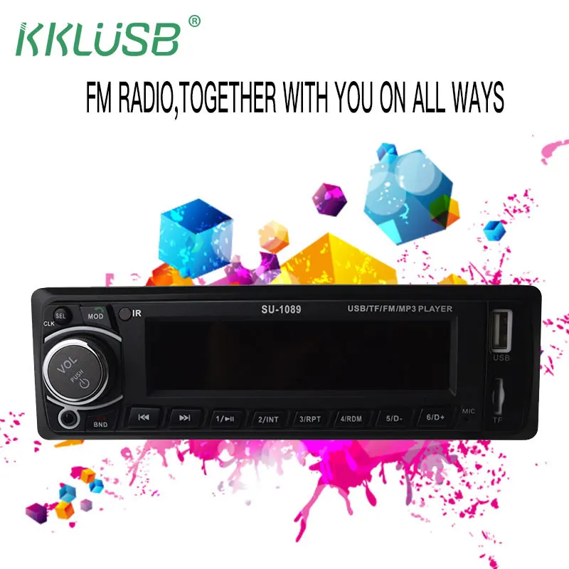 Bluetooth MP3 1089BT Stereo Autoradio Car Radio In dash 12V 1Din FM
