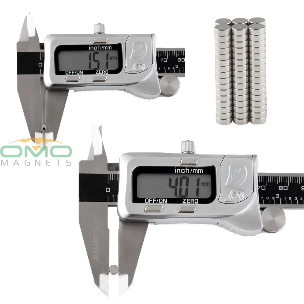 ОМО магнитики 100 шт. неодимовые магниты N50 класс 4 мм x 1,5 мм лист редкоземельные сильные магниты