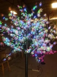 Бесплатная доставка 648 светодиоды 5ft высота LED клен LED Рождество дерево света Водонепроницаемый 110/220vac RGB Цвет открытый применение
