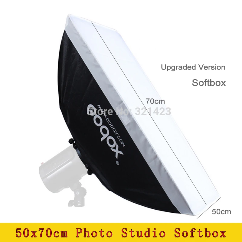 

Free Tax To Russia Photography Equipment Godox 50x70cm Softbox for Photo Studio Camera Flash Diffuser not include Flash Light