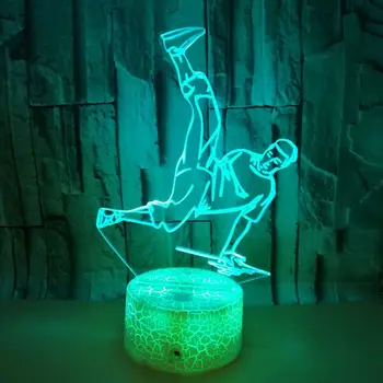 

Hip Hop 3d Small Table Lamp Trade Personas Custom 3d Lights Colorful Touch Charging Led Visual Table Lamps For Living Room