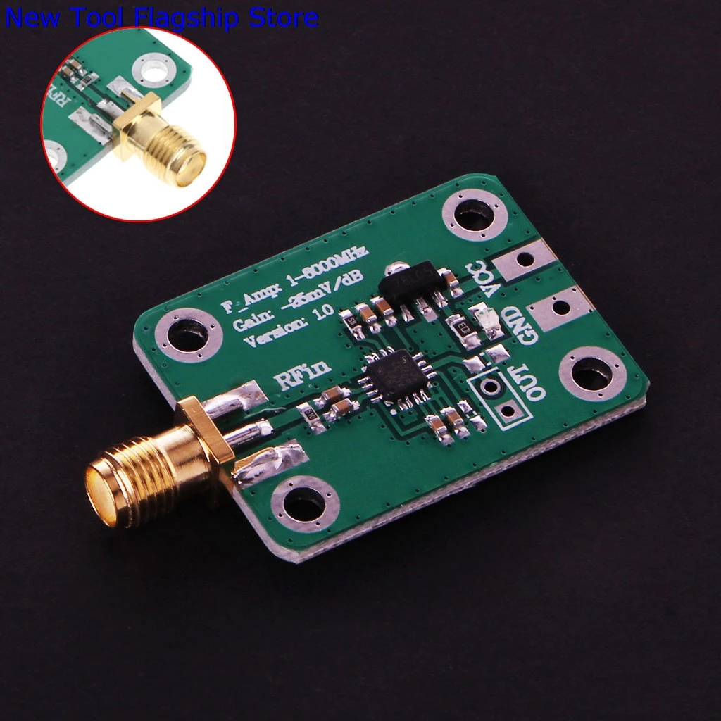 

1-8000MHz AD8318 RF Logarithmic Detector 70dB RSSI Measuring Power Meter Module