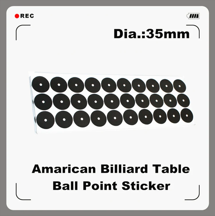 Billiards Table Ball Point Sticker 35mm