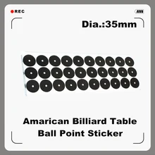 Billiards Table Ball Point Sticker 35mm