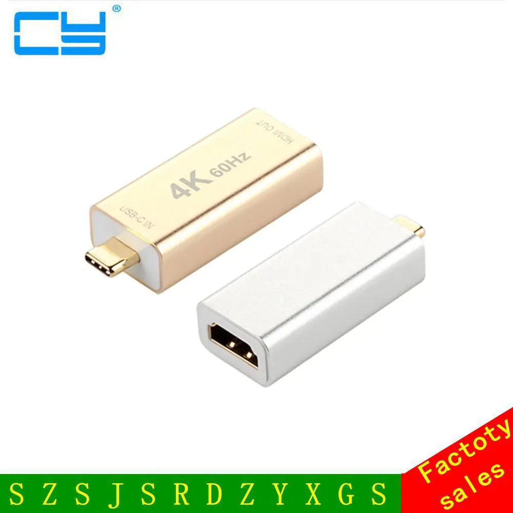 Новинка 2017 адаптер USB 3.1 Type-C Женский штекер-HDMI 4K * 2K 60 Гц переходник HDMI 3 1 разъем type-c