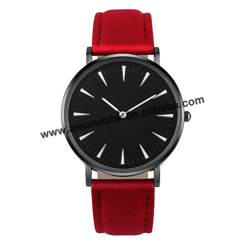 

Top Wholesale Fashion Watch Hot Sale Lady Tan Quartz Wristwatches Leather Women Dress Watches 8619