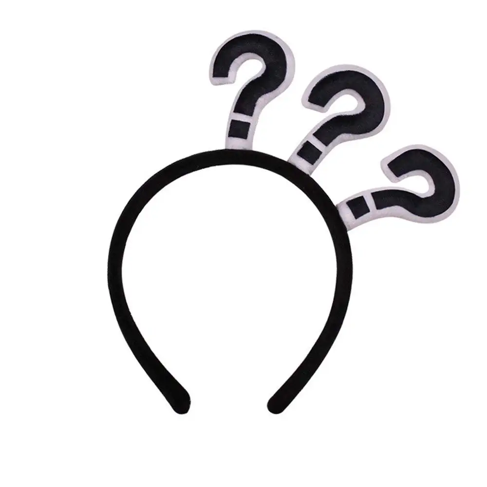 Funny Question Mark Headband Halloween Party Spooky Cross Head Hairband