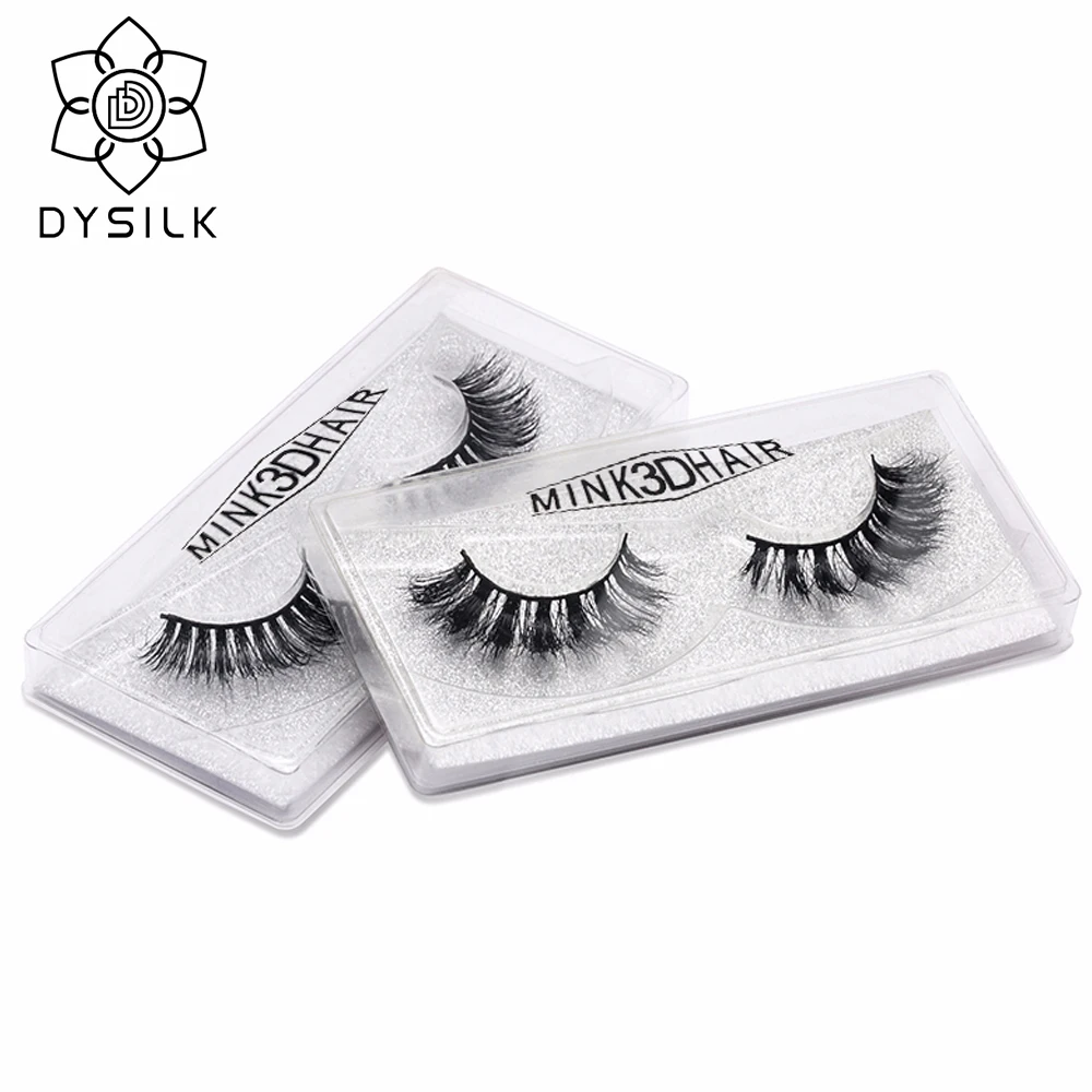 

DYSILK 1 Pairs Natural False Eyelashes Fake Lashes Long Makeup 3D Mink Lashes Extension Eyelash Mink Eyelashes For Beauty