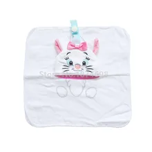 Новое хлопковое плюшевое одеяло Marie Cat для малышей, игрушки для новорожденных, успокаивающее полотенце, одеяло для детей, девочек 25*25 см