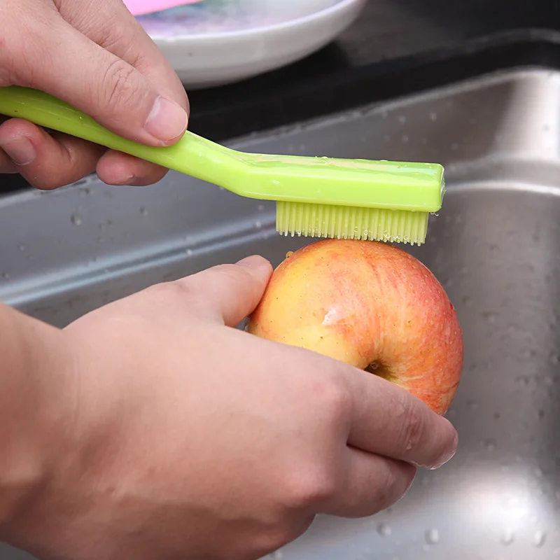 

2018 Hot Kitchen Home Gadgets cooking tool Multi-functional Fruit Vegetable Brush Kitchen Tools Easy Cleaning Brush For Potato