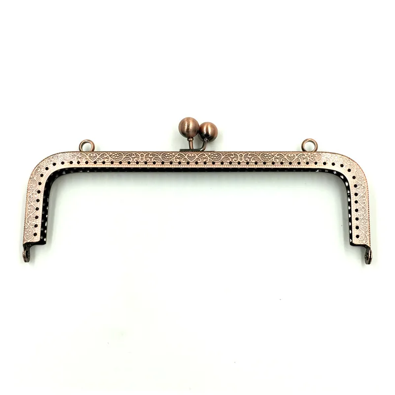

10Pcs Fashion Purse Metal Rectangle Frame Kiss Clasps Lock Copper Tone Clutch DIY Handbag Handle 20x9cm