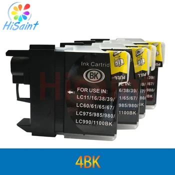 

hisaint 4PCS for Brother LC38 LC11 LC61 Ink Cartridge for Brother DCP- J140W/145C/165C/185C/195C/197C/365 Ink jet Printer