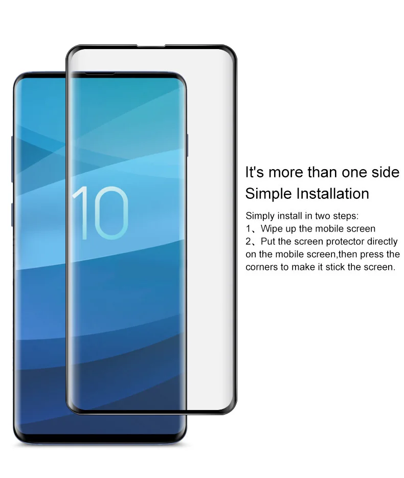 Для samsung Galaxy S10 S10e S10+ закаленное стекло изогнутое полное Защитное стекло для Galaxy S 10 Plus Защитная пленка для экрана