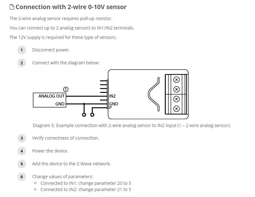 Fibaro z-wave plus Smart Implant module FGBS-222 можно подключить бинарные аналоговые датчики температуры и влажности