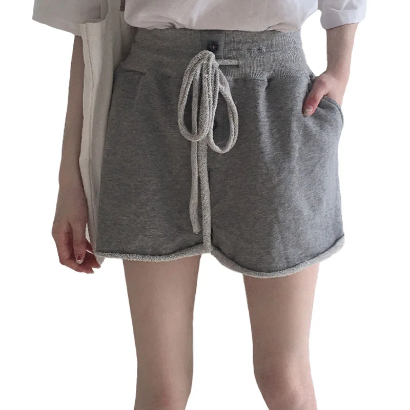 Fashion New Summer Loose Shorts Women Casual Elastic High