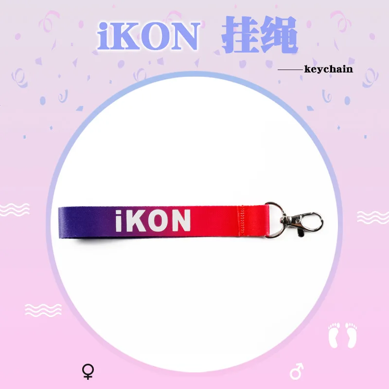 

[MYKPOP]IKON Landyard KPOP Accessory to Bag Mobile Keyring iKON Fans Collection SA18070509