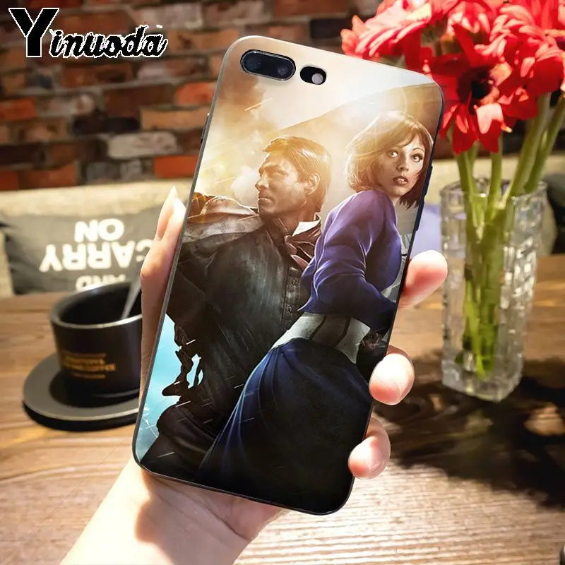 Yinuoda Bioshock infinite роскошный ТПУ резиновый чехол для телефона чехол для Apple iPhone 8 7 6 6S Plus X XS XR XS MAX 5 5S SE 5C Чехол