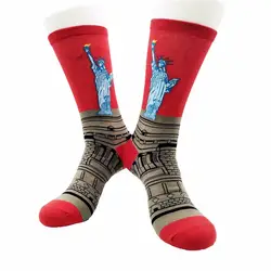 Модные мягкие Для мужчин Для женщин Творческий Живопись Ван Гога печати Носки для девочек стильные носки унисекс Винтаж забавные Носки для