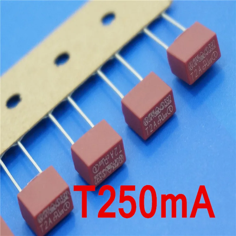 

(10 pcs/lot) T250mA 250V TE5 Slow Blow Subminiature Fuse, UL VDE RoHS Approved, 250mA, 0.25Amp.