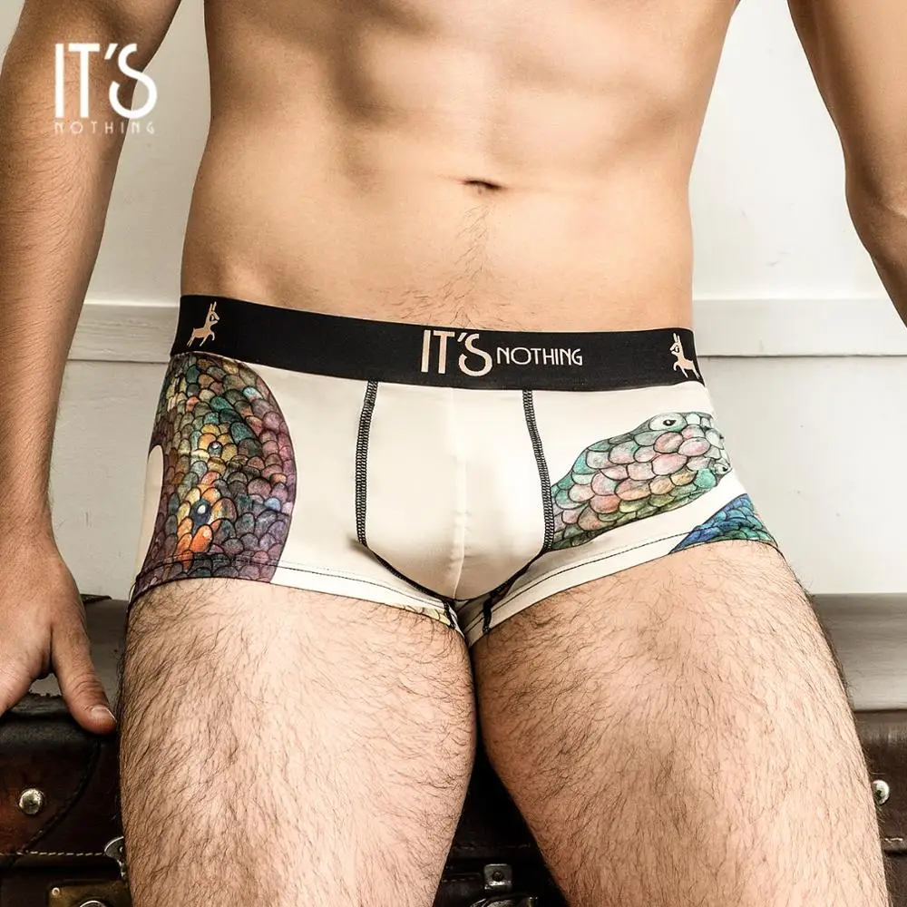 

IT'S NOTHING PYTHON Brand 2019 NEW Classic Sexy Men Underwear Boxer COOL Underwear Male Boxer Luxury Unique Original Design Gay