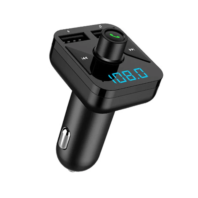 JaJaBor Car FM Transmitter Wireless MP3 Audio Music Player Bluetooth Car Kit Handsfree 3.4A Charge Support Folder Switching Play