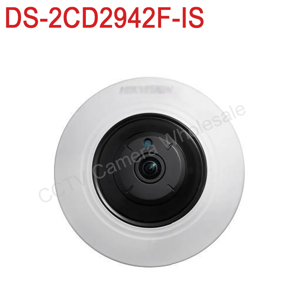 Free shipping DS 2CD2942F IS English version 4MP Compact Fisheye Network CCTV Camera with Fisheye PTZ