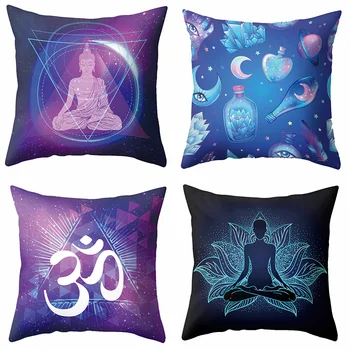 

Eye Soft Cushion Cover Case 45*45cm Buddha head Pillow Covers cojines decorativos para sofa housse de coussin