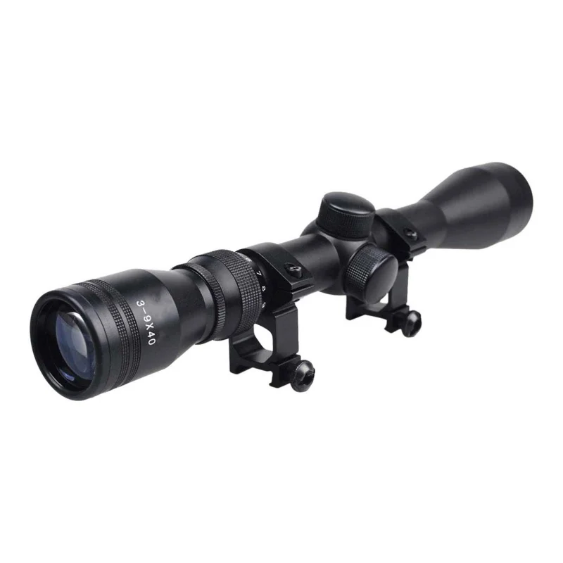 

Outdoor Tactical 3-9x40 Optics R4 Reticle Crosshair Air Sniper Hunting Riflescope With Mounts