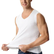 FAISIENS тонкий V образным вырезом майка 7XL большой размеры для мужчин Бесшовные рукавов Свободные эластичные однотонные летние мужской 4XL 5XL 6XL