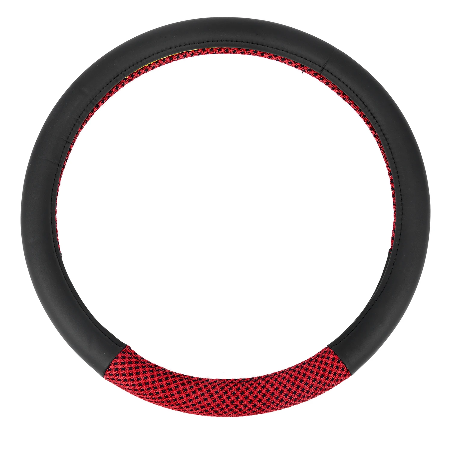 Car Steering Wheel Cover, 15 inch Universal Soft Skidproof PU Leather