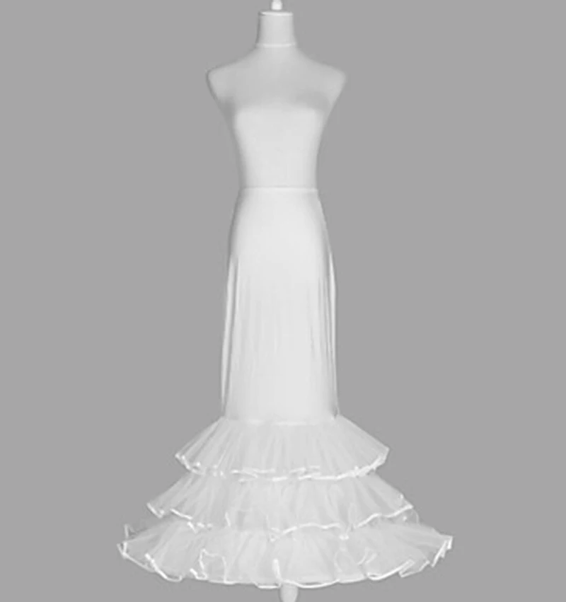 Лайкра Русалка труба платье скольжения 3 уровня пола длина скольжения стиль/свадебные юбки