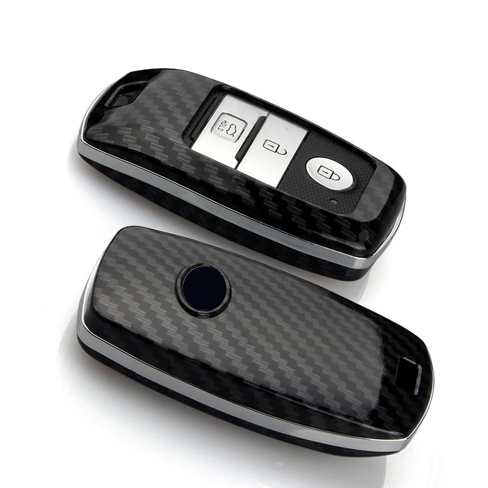 

Print carbon fiber ABS Car Key Wallet Bag Men&Women Vintage Holders For Kia K3 K4 K5 KX Sportage 2016 Ceed Sorento Cerato Optima
