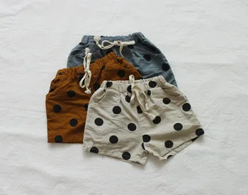 

Children's Shorts Summer Casual Dot Print Shorts for Girls Boys Pants 2 3 4 5 6 Y Kids Fashion Vacation Beach Boys Shorts 2019