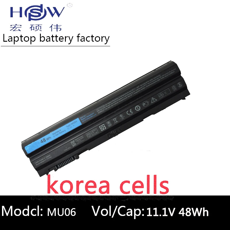 HSW Аккумулятор для ноутбука DeLL Latitude E5420 E5430 E5520 E5530 E6120 E6420 E6430 E6520 E6530 Vostro 3460