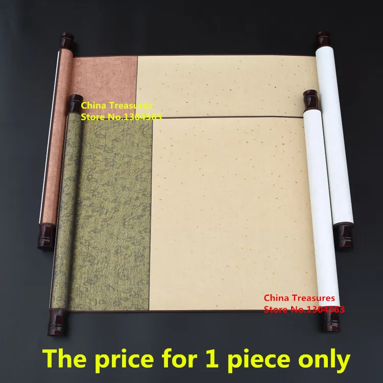 Chinese Xuan Paper Blank Scrolls Vertical Wall Scroll Art Calligraphy Supply