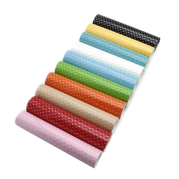 

David accessories 20*34cm dot faux artificial Synthetic leather fabric hair bow diy decoration crafts 10piece/set,1Yc6016