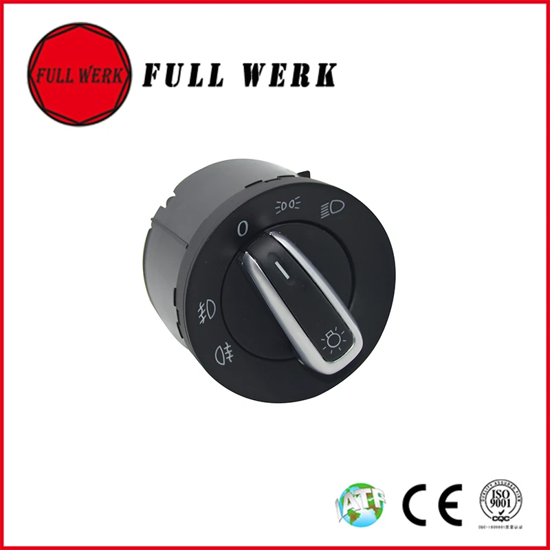 1pc Chrome Auto Car Headlight Switch Fog Light Lamp Switch 5ND 941 431