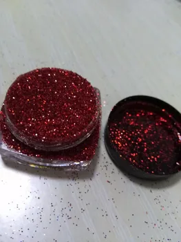 

5g/jar Red Holographic Glitter Ultra Fine .008, resin supplies, rainbow glitter, loose glitter, nail glitters
