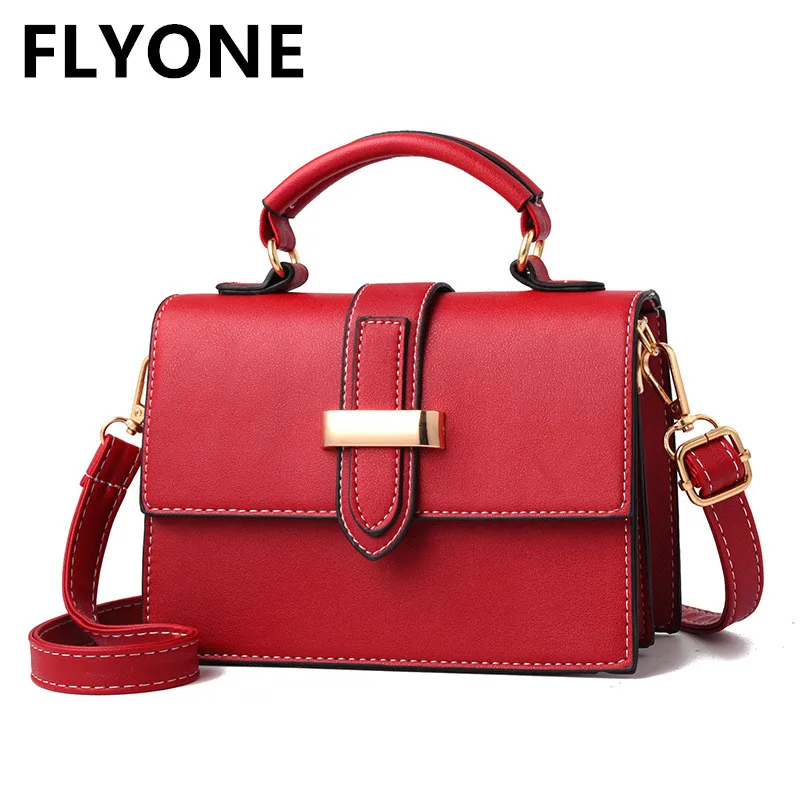 Buckle Women Bag Handbag Leather Female Flap Handbag Luxury Designer ...