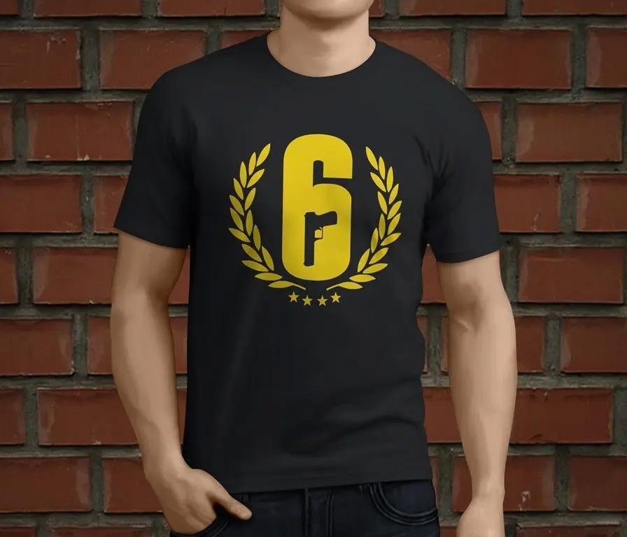 Gildan Rainbow Six Siege Мужская черная футболка S-2XL | одежда
